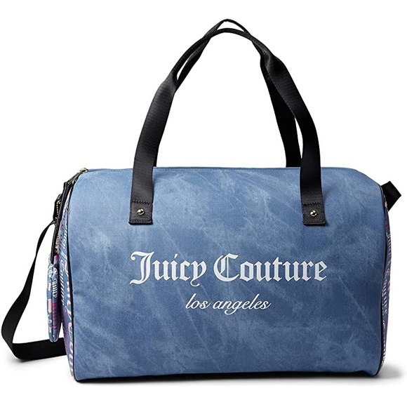 Juicy Couture Handbags - Juicy Couture Paradise Palm Denim Duffle Bag